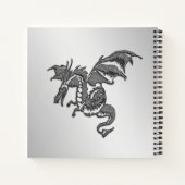 Silberdrache Notizblock (Rückseite)
