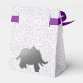 Silberelefone - Weiße Gunst Geschenkschachtel (Rückseite)