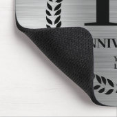 Silberes 10-jähriges Geschäftsjahr Mousepad (Ecke)