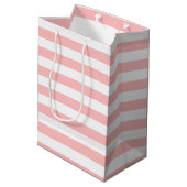 Silberes Glitzer Herz Mittlere Geschenktüte (Rückseite Schrägansicht)