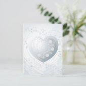 Silberes Herz, Postkarte (Stehend Vorderseite)