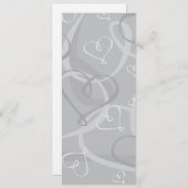 Silberes Herzmuster (Vorne/Hinten)