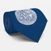 Silberes mittelalterliches Siegel der Tempelritter Krawatte (Gerollt)