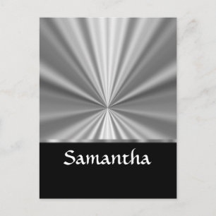 silberfarben postkarte