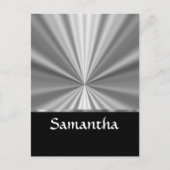 silberfarben postkarte (Vorderseite)