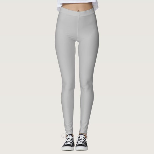 Silberfarbene massive Ausführung Leggings (Vorderseite)