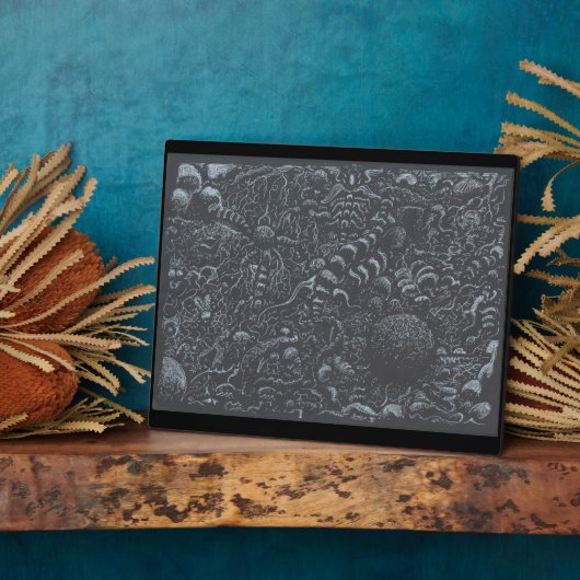 Silberfarbenlandschaft Darkworld Fotoplatte (Seite)