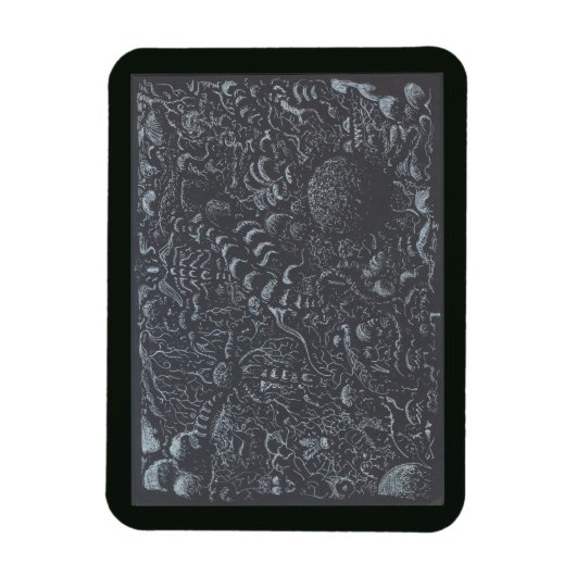 Silberfarbenlandschaft Darkworld Magnet (Vertikal)