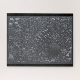 Silberfarbenlandschaft Darkworld Puzzle
