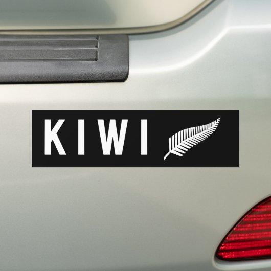 Silberfarnflagge (NZ) Autoaufkleber (Auf Auto)