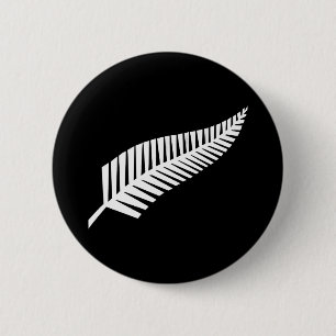 Silberfarnflagge (NZ) Button