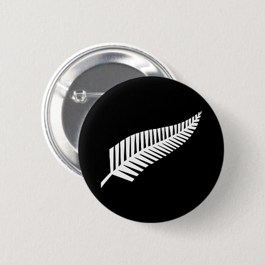Silberfarnflagge (NZ) Button (Vorne & Hinten)
