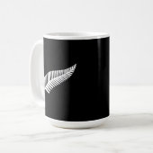 Silberfarnflagge (NZ) Kaffeetasse (Vorderseite Links)