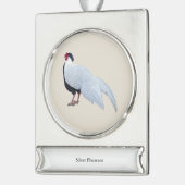 Silberfasan-Schmuck Banner-Ornament Silber (Links)