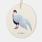 Silberfasan-Schmuck Keramik Ornament (Links)