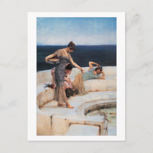 Silberfavoriten von Lawrence Alma-Tadema Postkarte (Vorderseite)