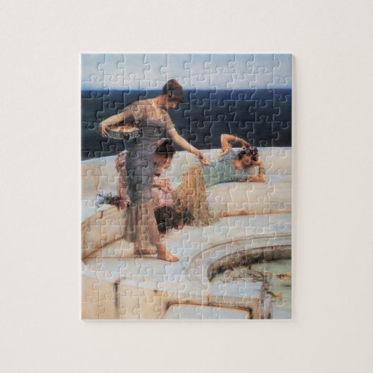 Silberfavoriten von Lawrence Alma-Tadema Puzzle (Vertikal)