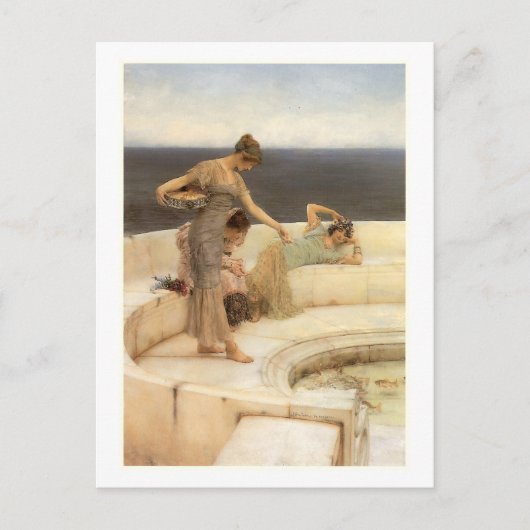 Silberfavoriten von Sir Lawrence Alma-Tadema Postkarte (Vorderseite)