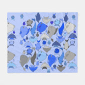 Silberfisch Fleecedecke (Vorderseite (Horizontal))