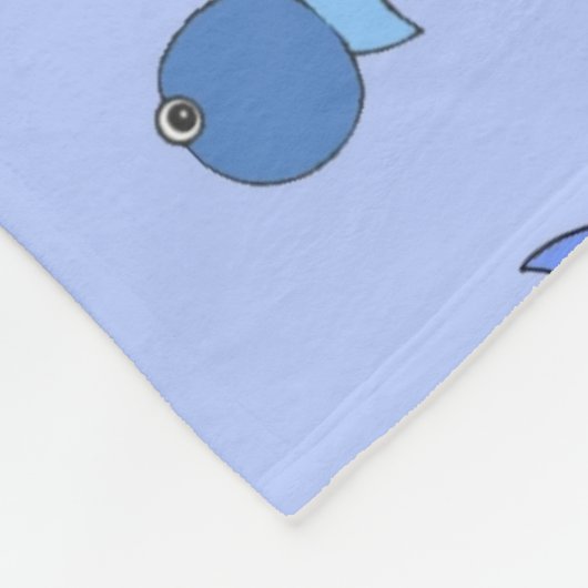 Silberfisch Fleecedecke (Ecke)