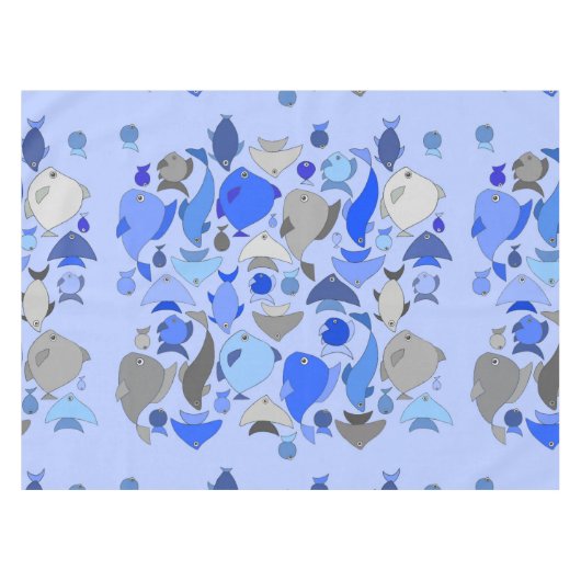 Silberfisch Tischdecke (Vorderseite (Horizontal))