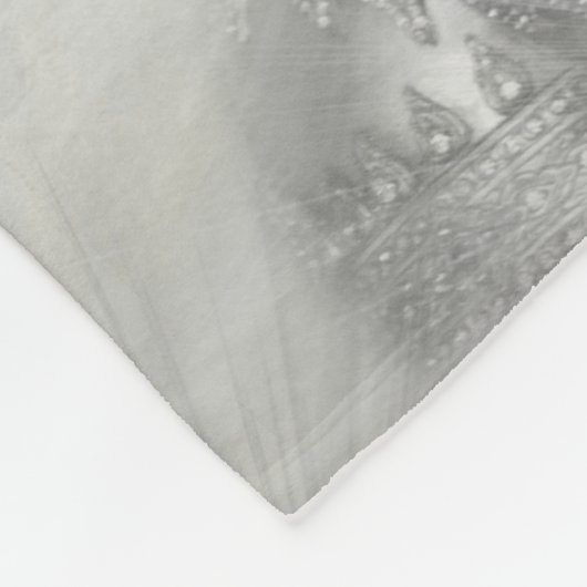 Silberfliegendecke Fleecedecke (Ecke)