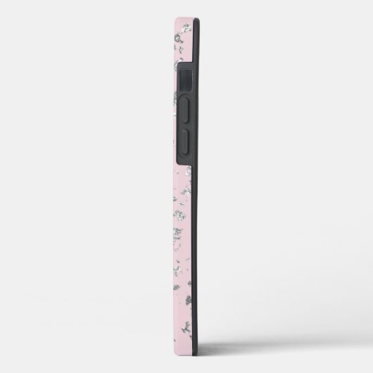 Silberflitter Glitzer Case-Mate iPhone Hülle (Rückseite / Links)