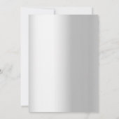 Silberfloralen Foto 10. Hochzeitstag Einladung (Rückseite)