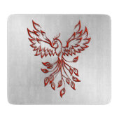 Silberflug eines Phönix-Glases Schneidebrett (Vorderseite)