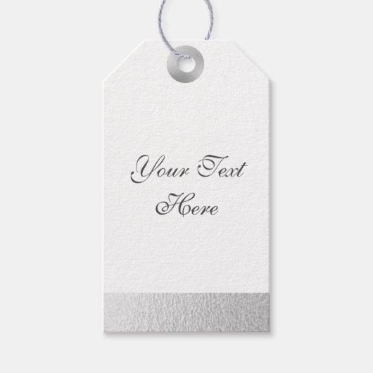 Silberfolie Geschenkanhänger (Vorderseite)