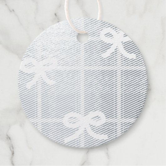 Silberfolie-Geschenkanhänger 12er-Packung Geschenkanhänger (Vorderseite)