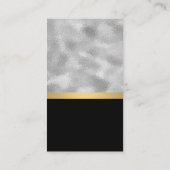 Silberfolie | Metallic Shine Visitenkarte (Rückseite)