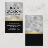 Silberfolie | Metallic Shine Visitenkarte (Vorne/Hinten)