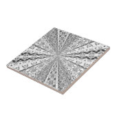 Silberfolie Swirl Fliese (Seite)