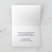 Silberfolie Vintage-Script Frohe Weihnachten (Innenseite)