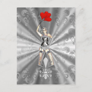 Silberfrau Postkarte