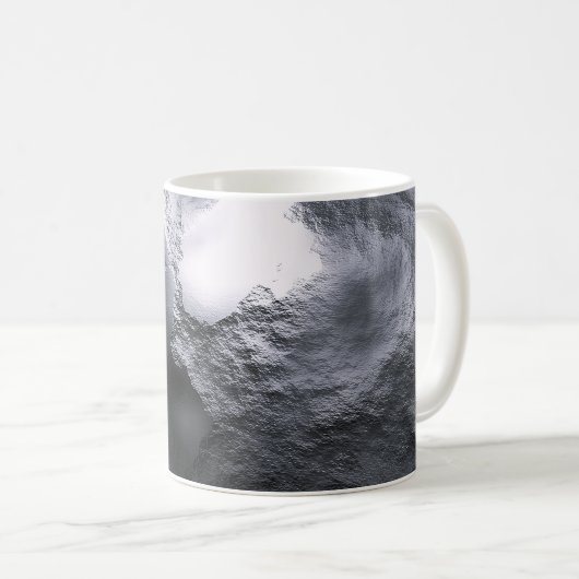 Silberfrost Abstrakt Kaffeetasse (VorderseiteRechts)