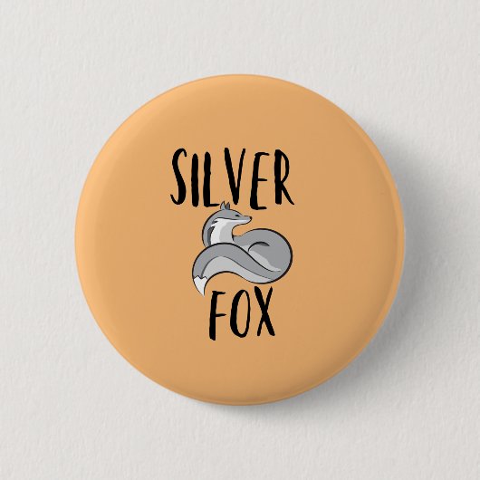 Silberfuchs Button (Vorderseite)