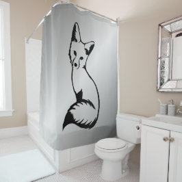 Silberfuchs Duschvorhang