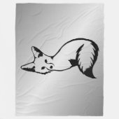 Silberfuchs Fleecedecke (Vorderseite)