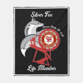 Silberfuchs Fleecedecke (Vorderseite)