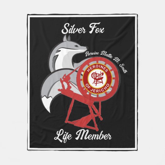 Silberfuchs Fleecedecke (Vorderseite)