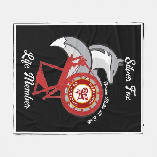 Silberfuchs Fleecedecke (Vorderseite (Horizontal))