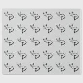 Silberfuchs Geschenkpapier (Flach)