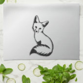 Silberfuchs Geschirrtuch (Gefaltet)