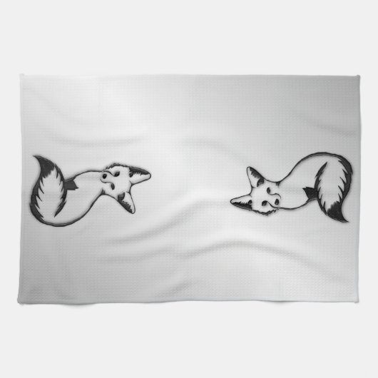 Silberfuchs Geschirrtuch (Horizontal)