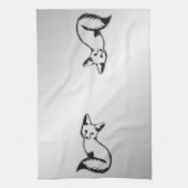 Silberfuchs Geschirrtuch (Vertikal)