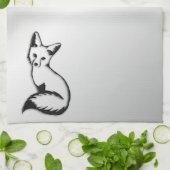 Silberfuchs Geschirrtuch (Gefaltet)