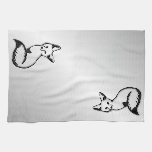 Silberfuchs Geschirrtuch (Horizontal)