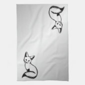 Silberfuchs Geschirrtuch (Vertikal)